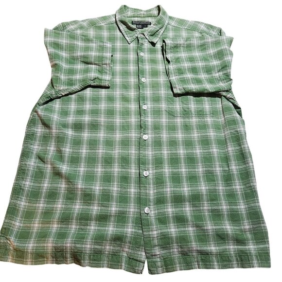Royal Robbins Outdoor Travel Short-Sleeve Button-Up Shirt L Vaca Cotton Mens - Picture 4 of 11
